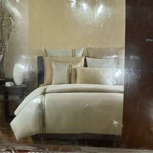 Hudson Park Cotton FULL / QUEEN Duvet Cover Olive Green Read